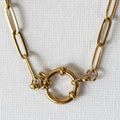 Spring Clasp Paper clip Necklace