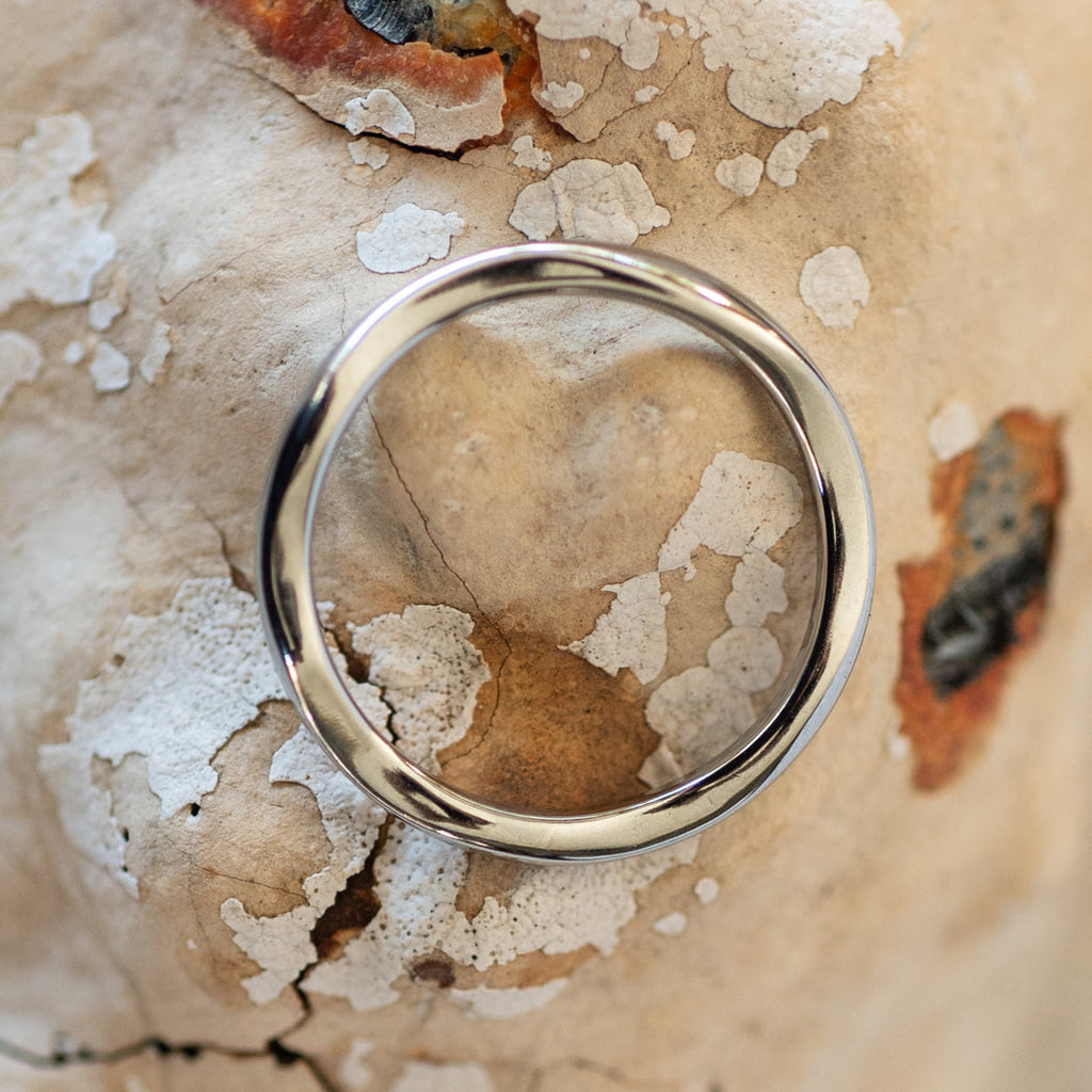 Thin Ring with Smooth Wavy Design, 316L Stainless Steel - Rings