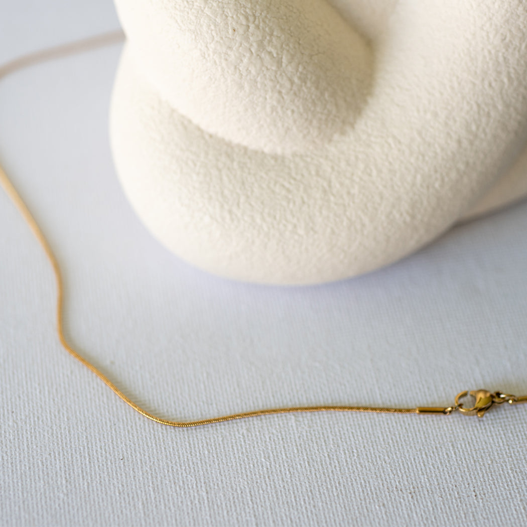 Ultra Thin 1mm Snake Chain Necklace – 316L Stainless Steel - Necklace