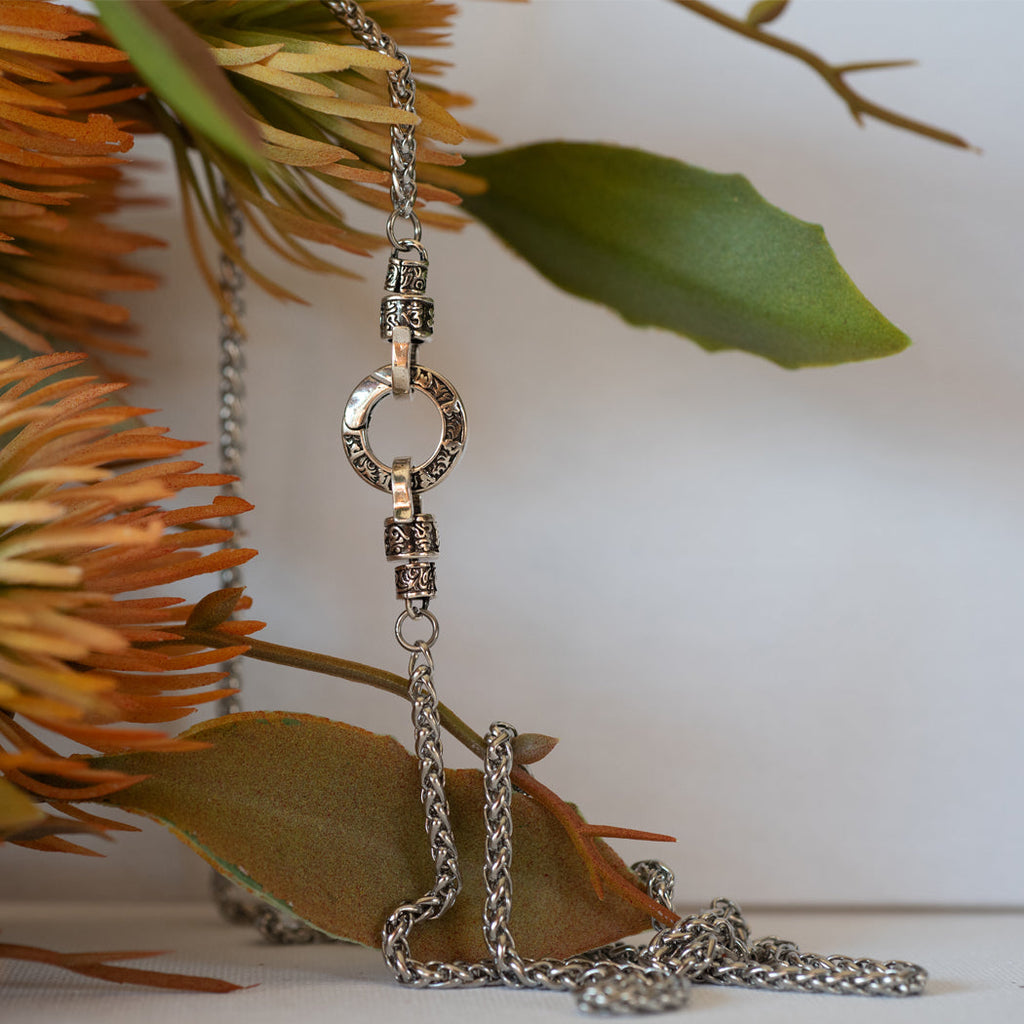 Vintage Style Buckle Necklace — 316L Stainless Steel - Necklace
