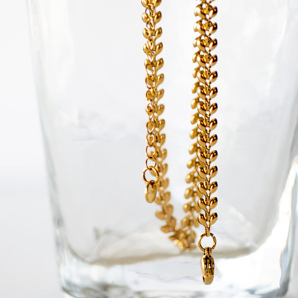 Wheat Design Necklace 316L Stainless Steel Chain - Necklace