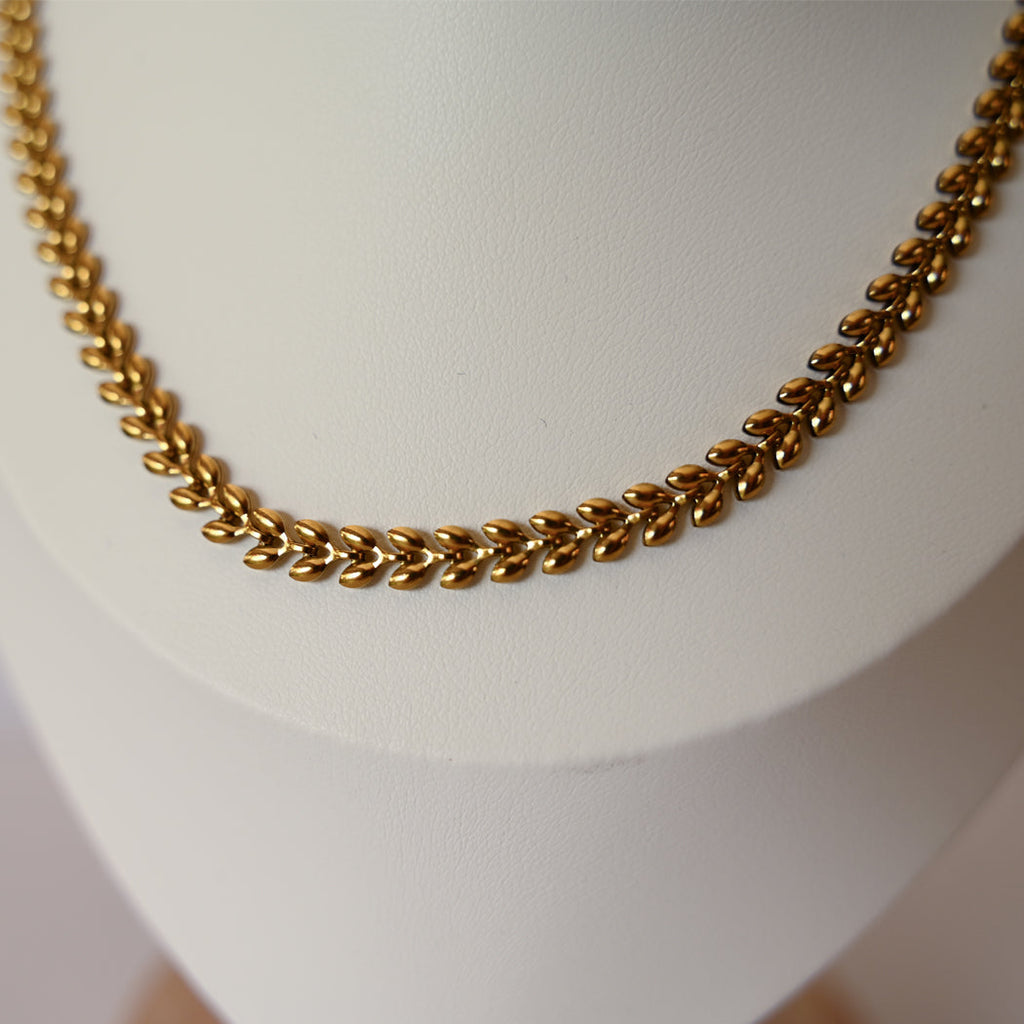 Wheat Design Necklace 316L Stainless Steel Chain - Necklace